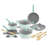 Dash Dream Green Recycled Aluminum 15pc Cookware Set-98497897