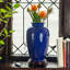 14" Bright Yellow Tung Chi Vase-1049559676