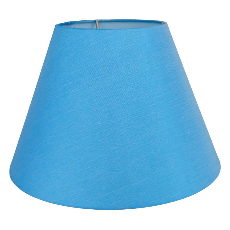  Abat-jour extensible en forme de petite cloche 5 po en haut x 10 po en bas x 7 po en pente , Bleu