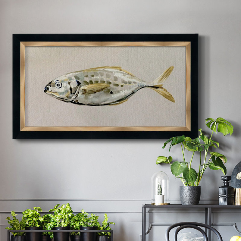 " Fresh Fish Study II ", 25" H x 45" W x 1" D