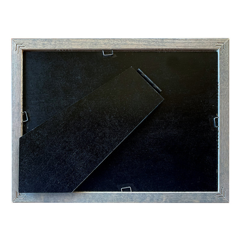 Cyril Gray Wood Matte Picture Frame with Mat