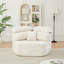 Méridienne à assise simple de 53 pouces à sensation cocooning moderne, canapé modulaire avec coussin décoratif élégant-54471661-54471650-54471655
