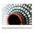 Abstract Grid Pattern Hand Painted Ceramic Accent Vase