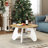 31.5" Circle Coffee Table for Living Room, 2-Tier Wood Accent Center Table with Open Storage-419197710