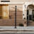 Outdoor Lamp Post With Cross Arm, Split Street Light Pole, Outdoor Lamp Post For Driveway, Pathways, Front Yard-1967881486