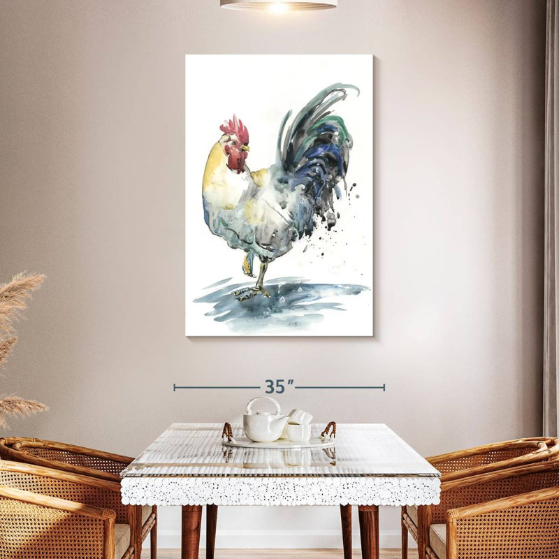 Brampt Rooster Splash I, 48" H x 32" W