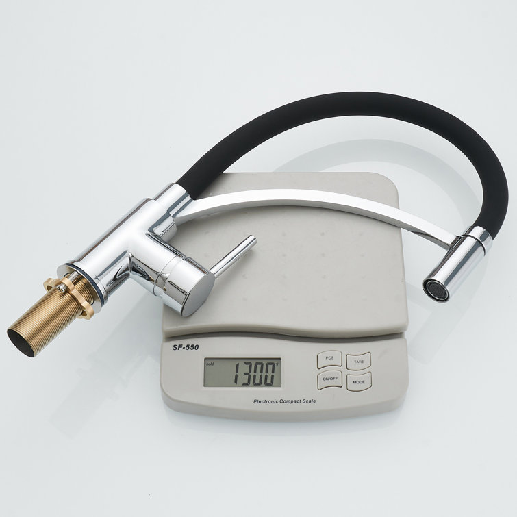 Pull Down Single Handle Kitchen Faucet with Accessories