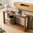 60" Rectangular Solid Wood Veneer Console Table-1790019166