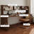 Nut-brown Rectangular Solid Wood with 3 drawers desk-1635194213