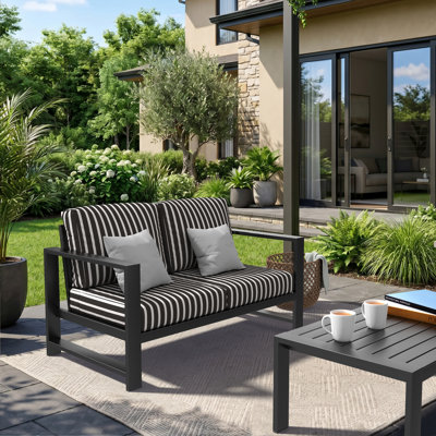 Causeuse d'extérieur avec coussins Sunbrella® Trasdamad