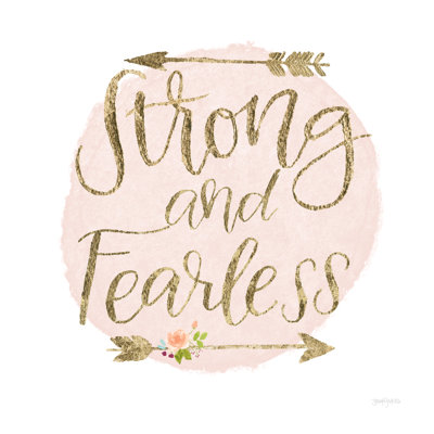 Girl Power I - Strong and Fearless Bright - reproduction d'un seul cadre photo
