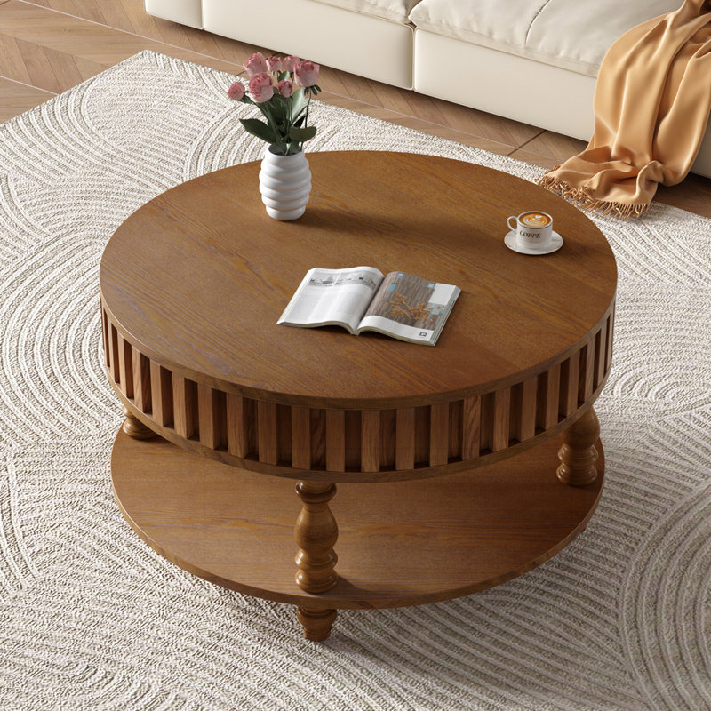 Table basse Farmhouse, Walnut Brown