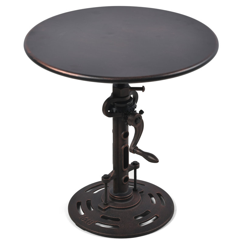 Juyoung Iron Top End Table, Copper