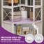 78.7" H 7-Tier Corner Bookcase With Storage Cabinet-5418963