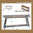 71 Inch Extra Long Console Table with Metal Frame, 200 LB Capacity Sofa Table-264709651-264709648
