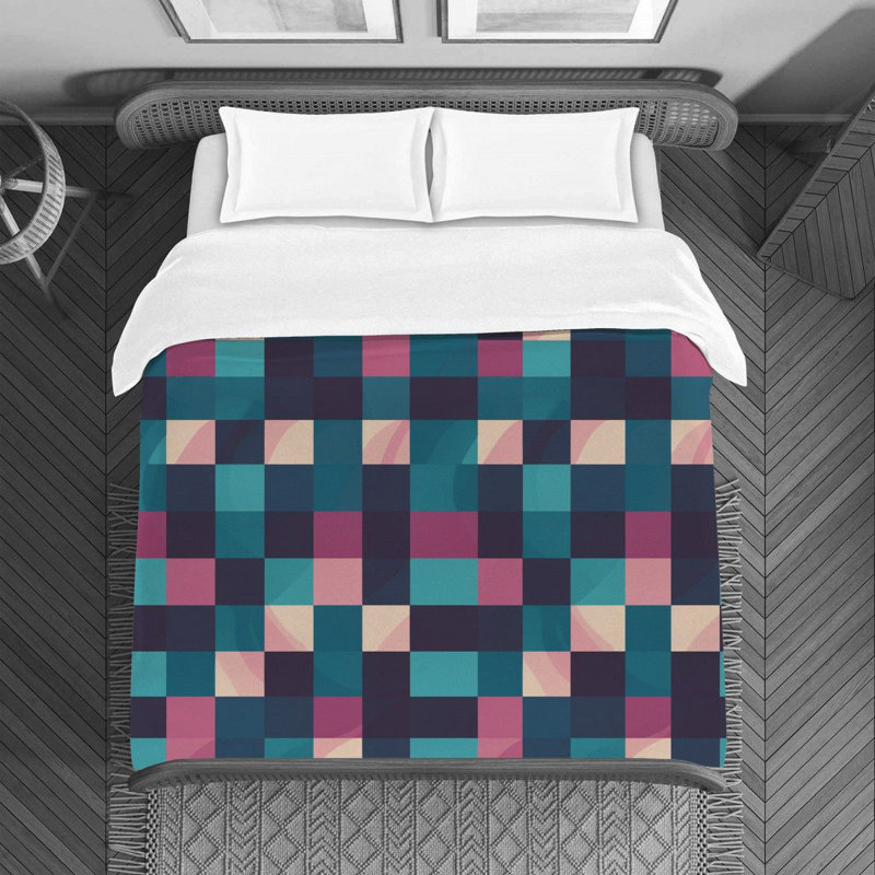 Checkered Duvet Cover, Queen