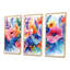 Aquariums oranges bleus «Floral Dreams II - Botanicals», ensemble d'art mural-909426059-909426162