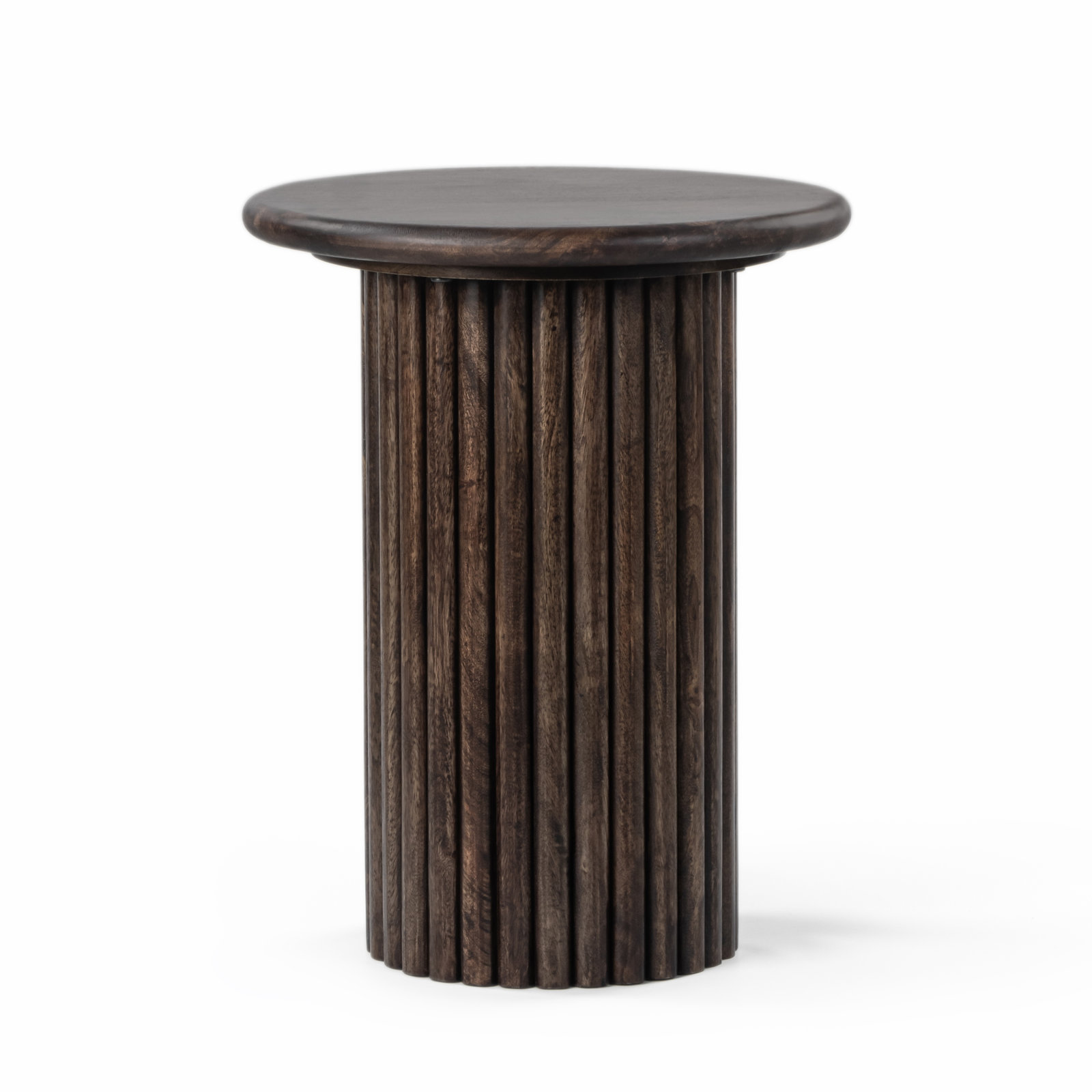 Auren Solid Wood Fluted End Table