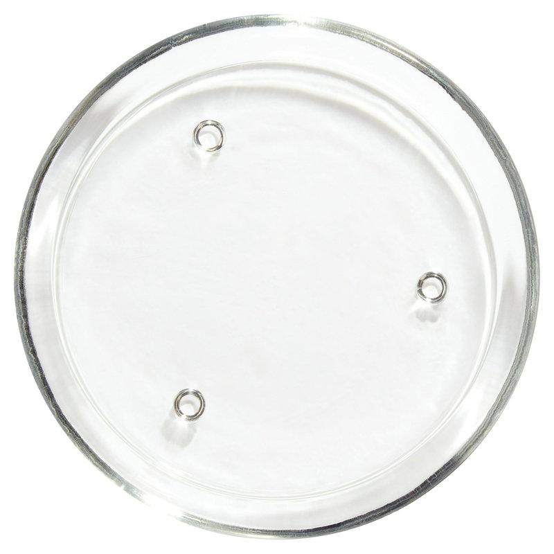 5 Inch Decorative Candle Holder Plate, Clear