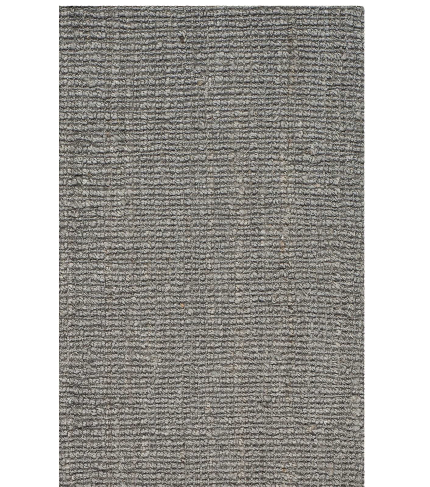 Alda Light Gray Hand-Woven Jute Rug, Runner 2'6" x 8'