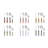 Excelsa Kimono Cutlery Set Multicolor 24 Pieces