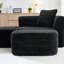 Canapé modulaire de 114 po avec méridienne en forme de L, canapé modulaire avec repose-pieds mobile 114 po, canapé rembourré pour la chambre à coucher du salon, aucun assemblage requis-141976430
