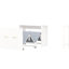 Lit armoire simple avec bureau flexible et coussin pliable de couleur blanche, convient aux chambres d'amis de petits espaces, coussin ajustable de commode facile à monter, superbes espaces polyvalents, fabrication