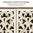 47.6" H Tall Cabinet Sideboard with Distressed Ornate Carved Doors for Dining Room & Entryway