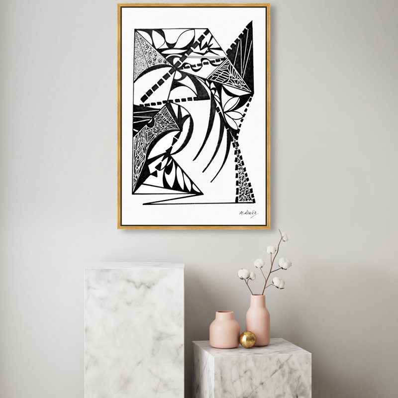 Manuel Roman - Warrior In Armor Print by Oliver Gal, 37"H x 25"W, Gold Floater Frame
