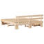 Bed Frame with Headboard Solid Pine Wood-1324561810-1324561817