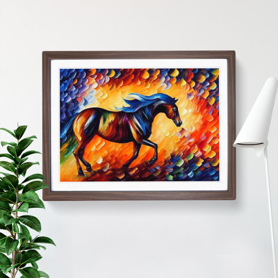 Horse Vol.3 Abstract 1 Piece Single Picture Frame Painting