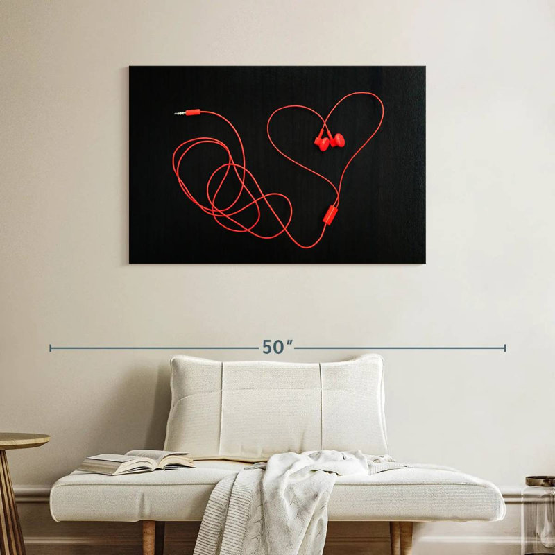 Écouteurs Abarca Heart, H 26 po x l 39 po