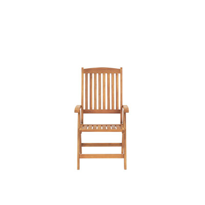 Bordelon Foldable Outdoor Patio Dining Armchair with Cushion