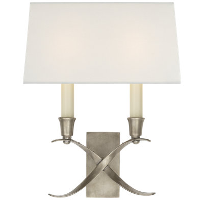 Chapman & Myers Cross Bouillotte Small Sconce