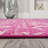 Kateshia Moroccan HYPE Boho Vintage Diamond Fuchsia/Ivory Rug-1344202580