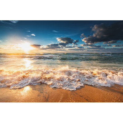 Beautiful Sunrise over Sea - Photographie sur toile tendue
