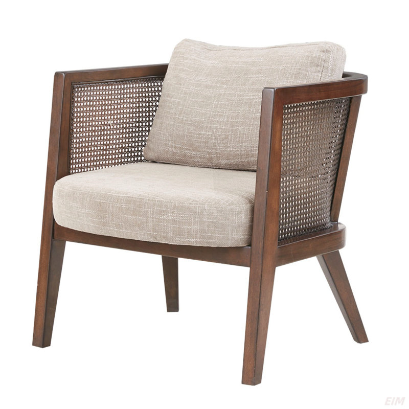 Chaise d'appoint, finition bois de noyer