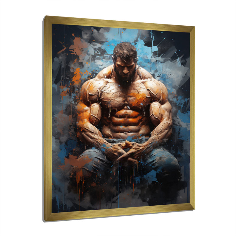 Impression sur toile Tymerius, H 20 po x l 12 po x P 1 po, Encadrement doré