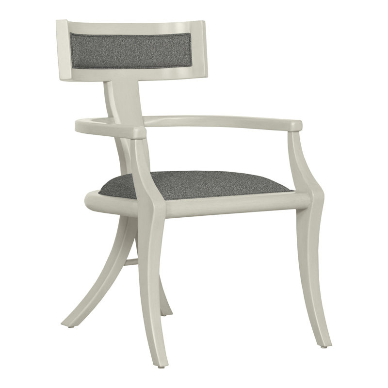 Thom Filicia Home 35" Wing Back Arm Chair, Ian Pewter, Wrenn