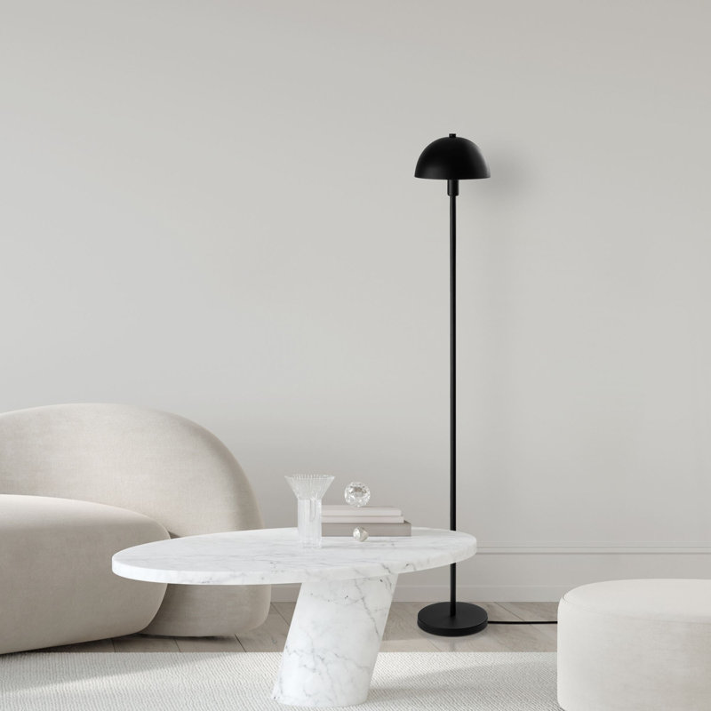 Industrial Floor Lamp, Black Metal Body, 20 x 20 x 55.1 inches | E14 Socket, Max 40W (Bulb Not Included) | IP20 Rating, Sleek and Modern Design for Living Room, Office, & Bedroom Lighting