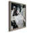 Toile avec cadre gris
