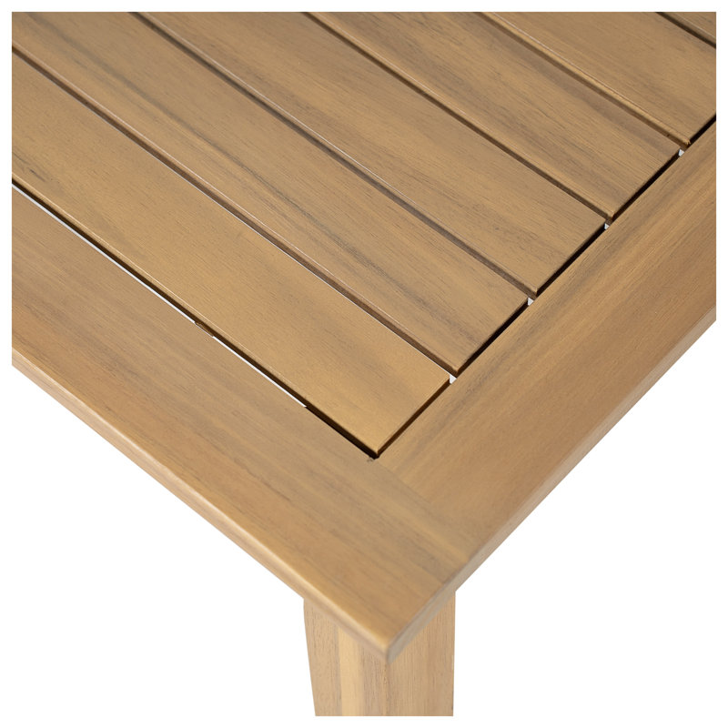 Causeuse d'extérieur et table basse pour terrasse Acacia
