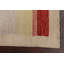Tapis beige en laine noué à la main de conception unique 4 pi x 6 pi 1 po New Age