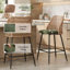 Upholstered Chenille Bar Stool-548136028