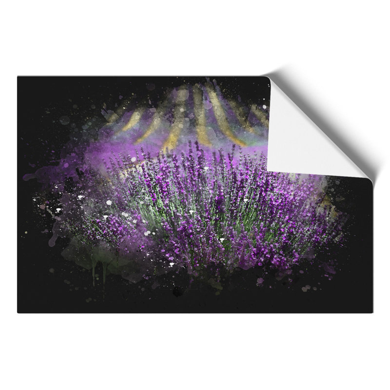 Lavender Paint Splash - Frameless Print, 21cm H x 30cm W x 0.1cm D