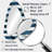 Nautical Blue Stripes Coastal Pattern - Striped Unique Shape Mirror, Blue Asymmetrical Decorative Wall Mirror, Printed Metal Art