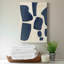 Pièces bleues I - peinture sur toile tendue-938564434