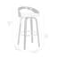 Tabouret de bar pivotant à hauteur de comptoir ou de bar avec dossier bas ouvert en similicuir et bois-44179696-80824321-62257035