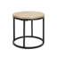 Ensemble de tables basses et tables de bout Nesting - plateau en bois de sapin et structure en fer, conception peu encombrante-2051504680