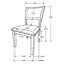 Chaise d'appoint rembourrée (ensemble de 2)